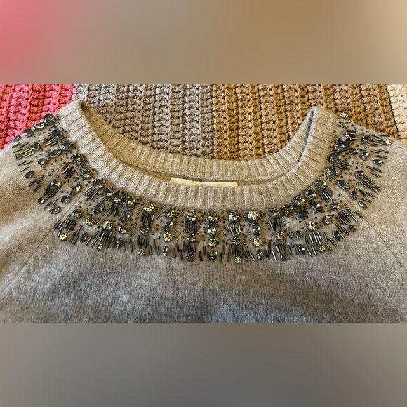 Allegory Wool Cashmere Beaded Sweater - Picture 12 of 12